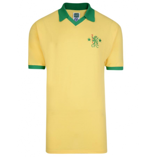 1980 Chelsea Retro Away Yellow Soccer Jersey Shirt